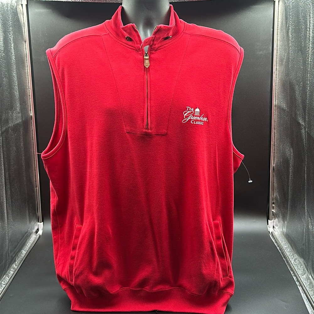 Polo Golf by Ralph Lauren soft cotton vest. Greenbrier classic RARE🔥. Sz. L Men